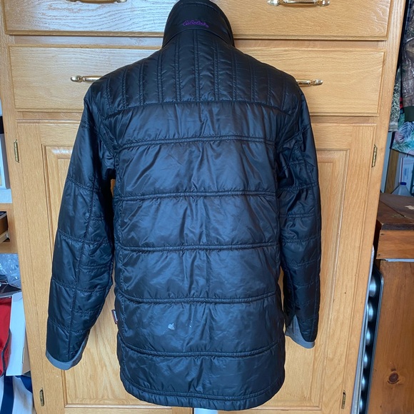 Cabela’s Lightweight Puffer/Windbreaker Black Jacket with Magenta Trim! Medium! - Picture 6 of 15